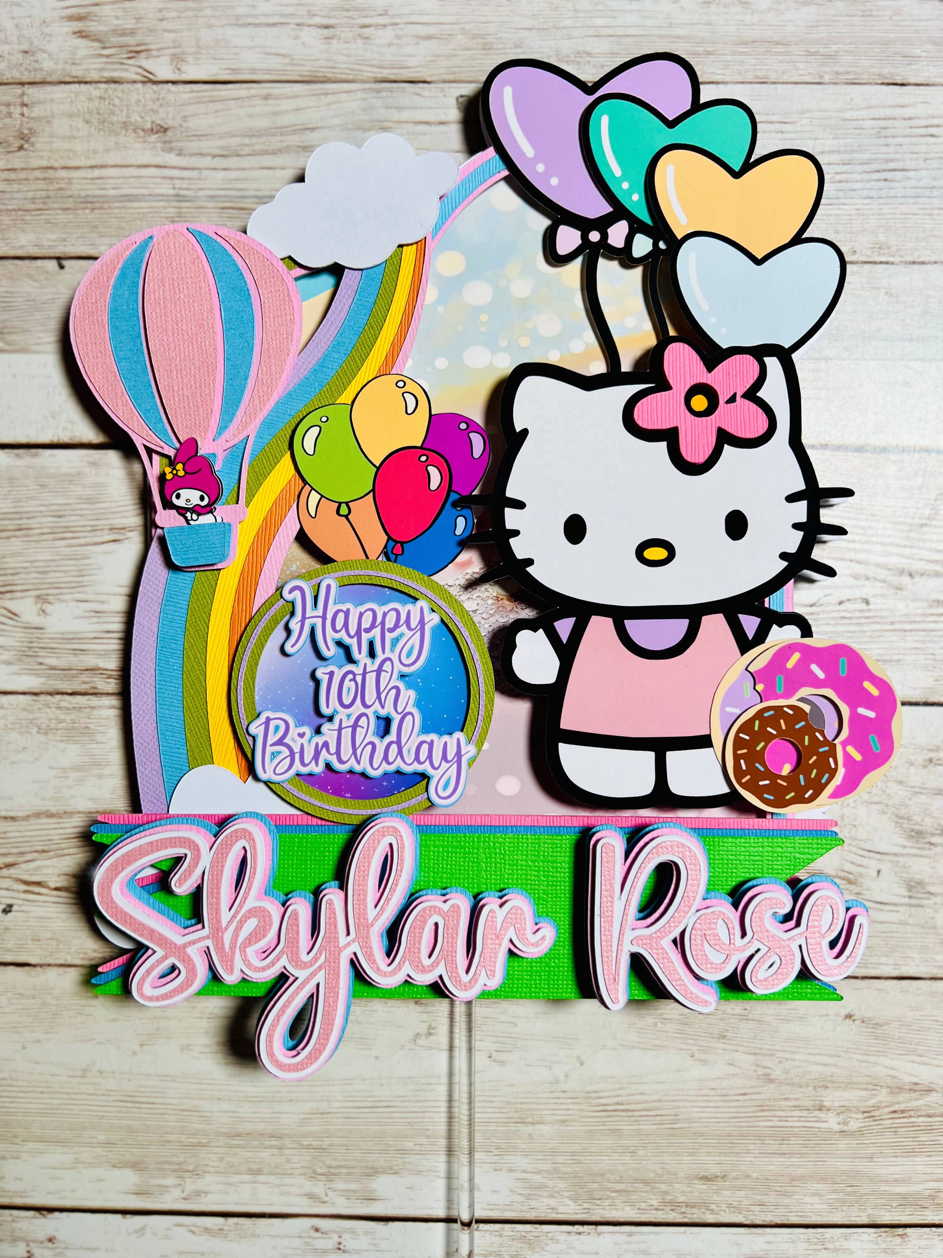 Hello Kitty cake topper