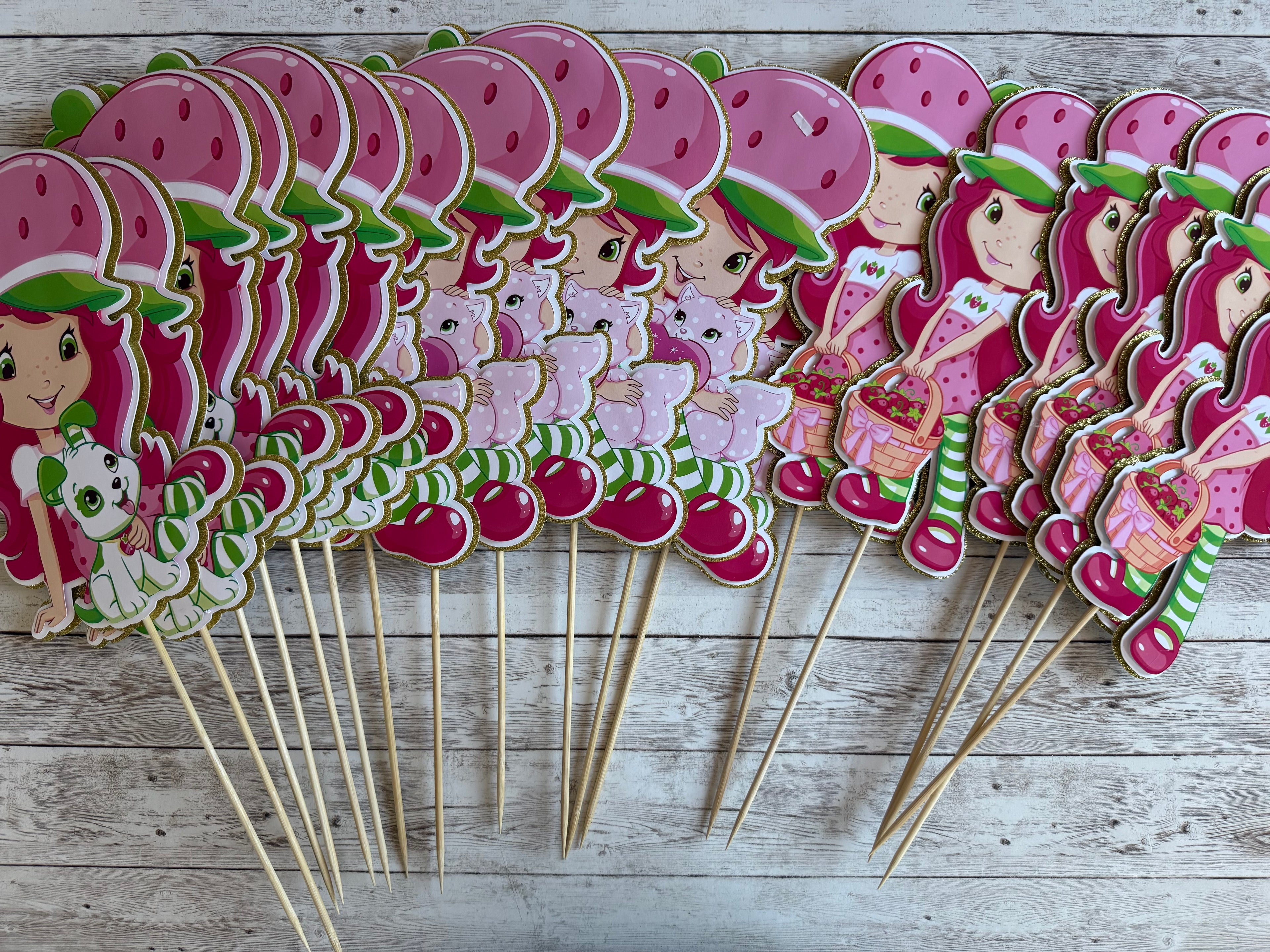 Strawberry shortcake centerpieces 
