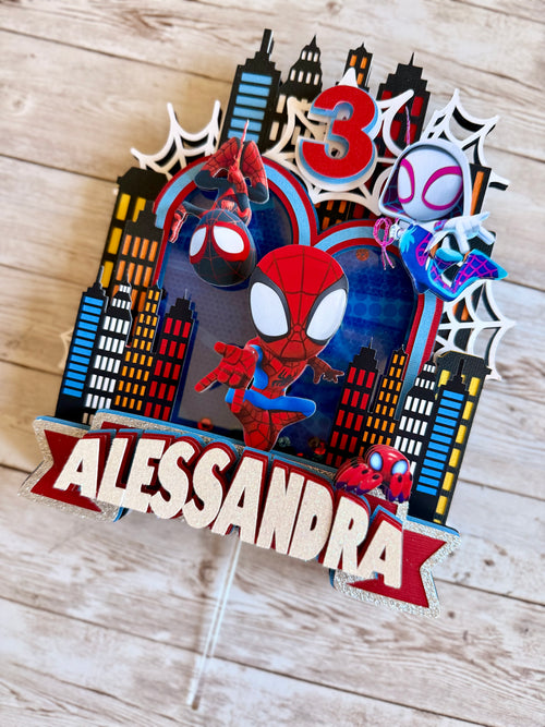 spiderman cake topper