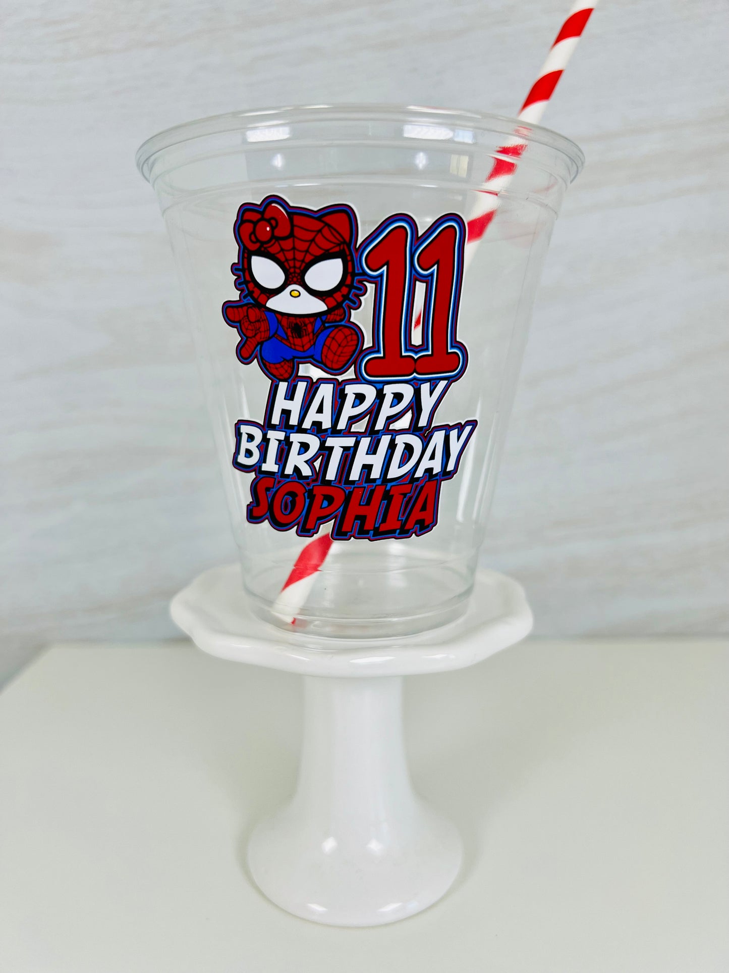 Hello Kitty Spiderman Cups