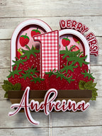Berry first cake topper