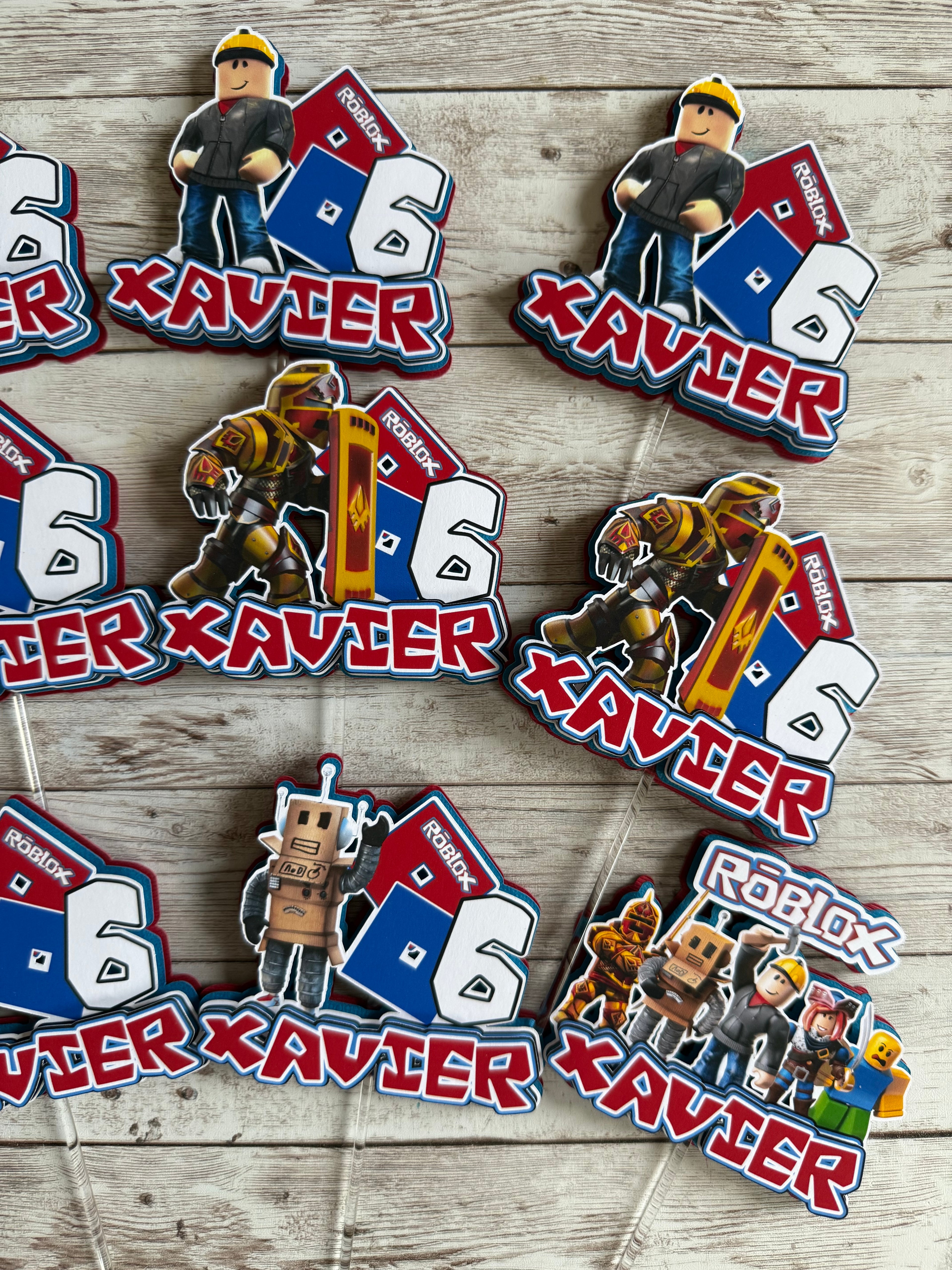 ROBLOX CUPCAKE TOPPERS