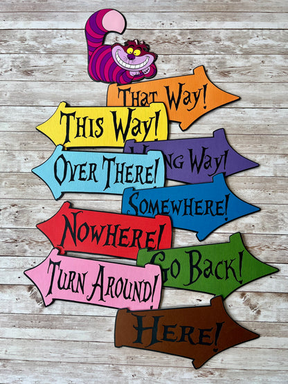 Alice In Wonderland Party Signs 