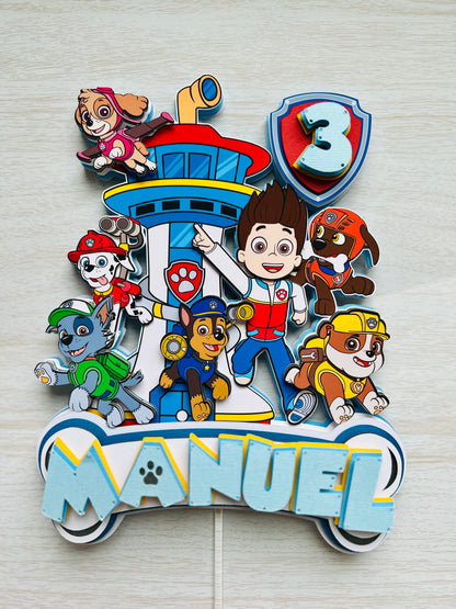 Paw Patrol Cake Topper