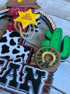 Cowboy cake topper