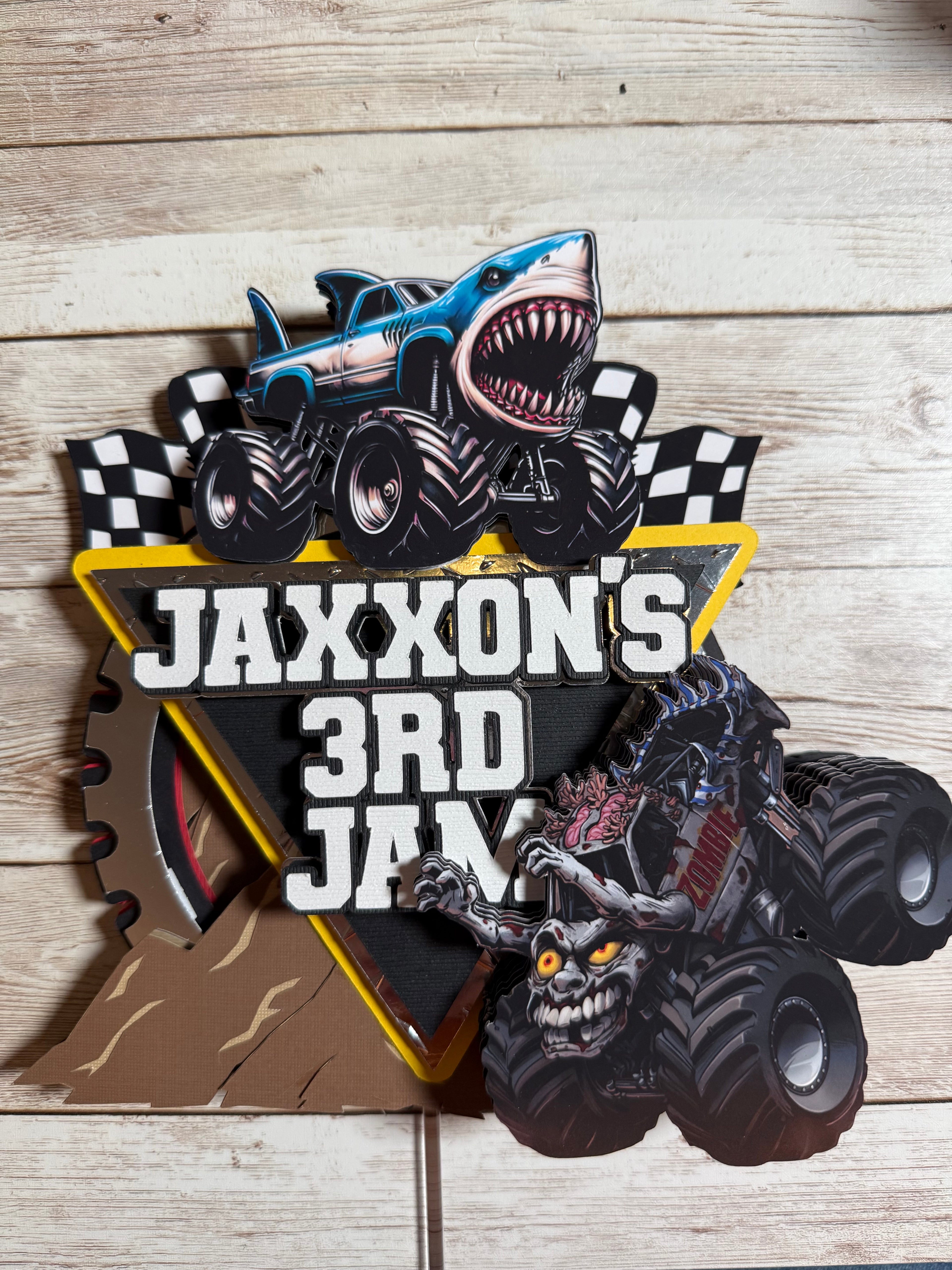 Monster Jam Cake Topper