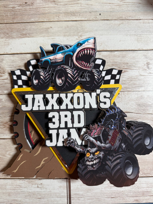 Monster Jam Cake Topper