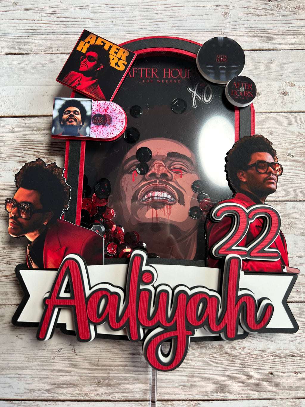Weeknd Cake Topper