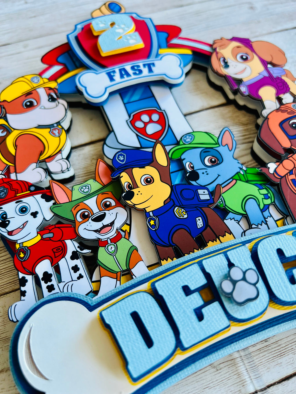 Paw patrol cake topper