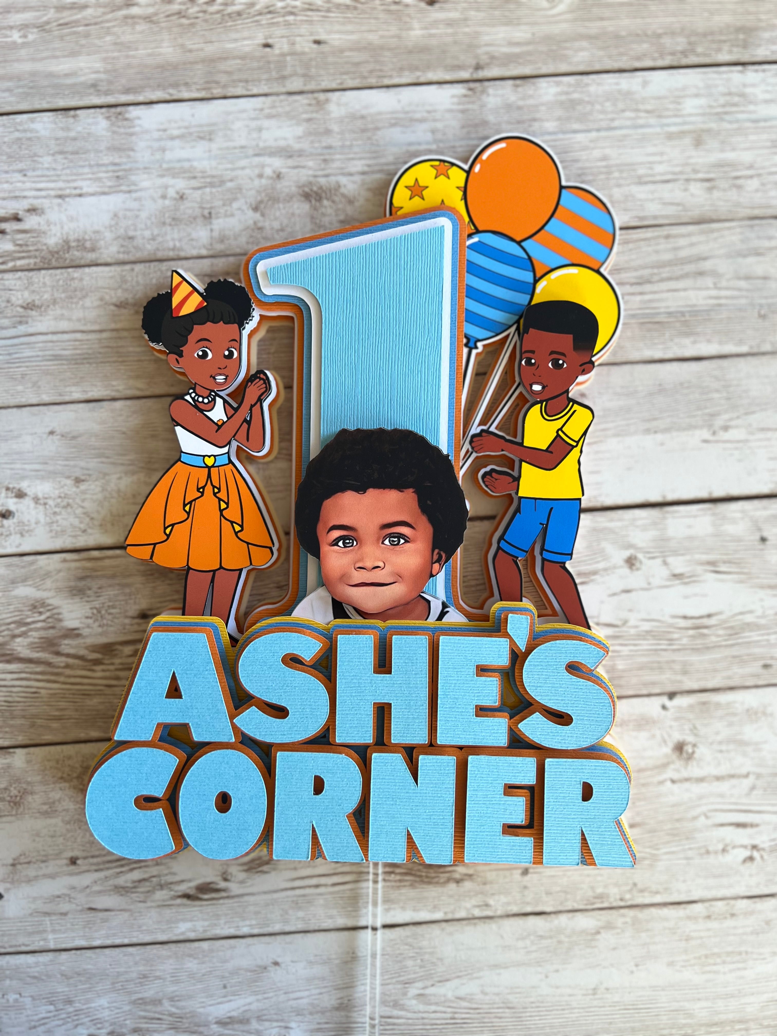 Gracie's corner cake topper