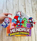 spiderman favor boxes