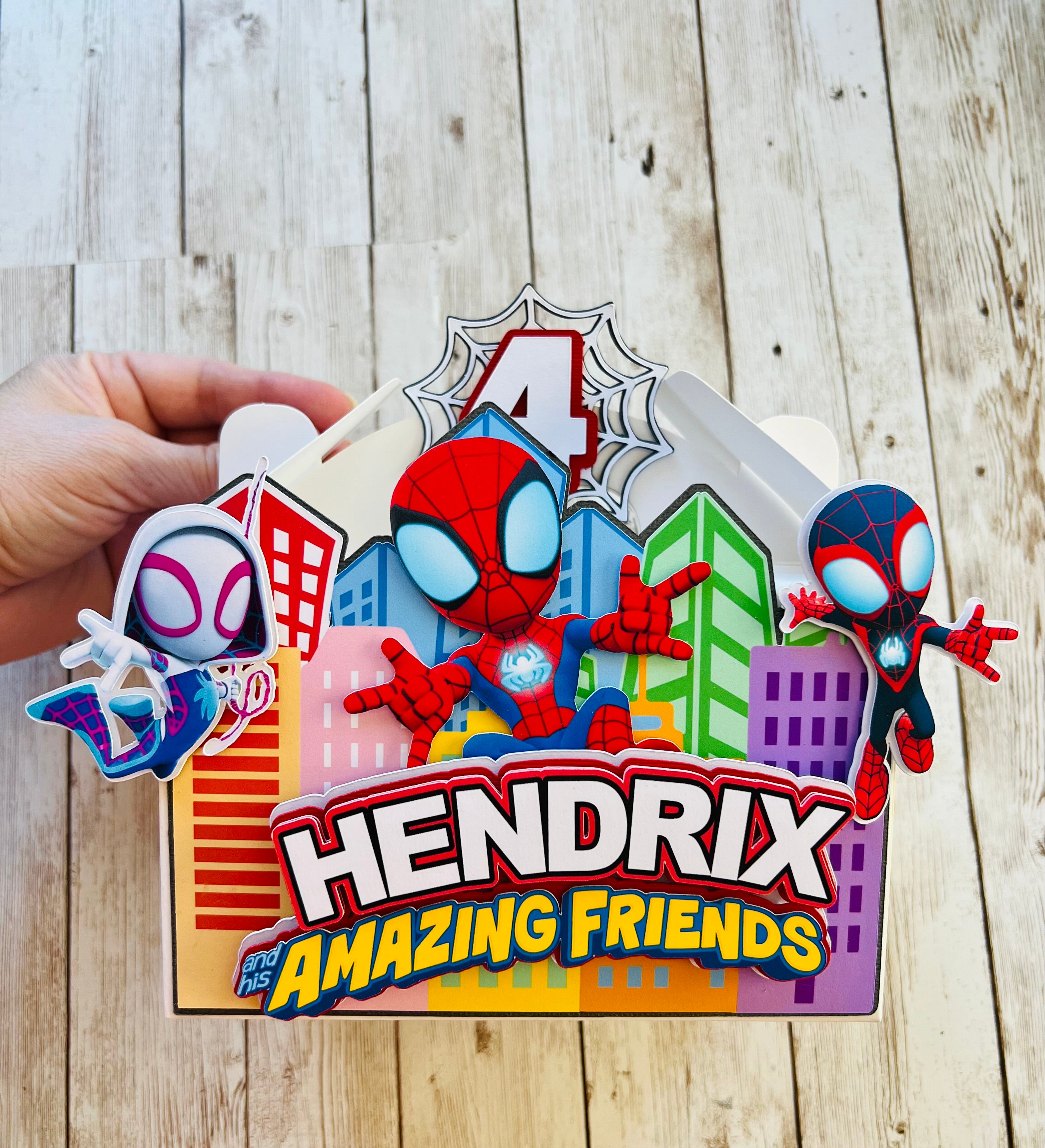 spiderman favor boxes
