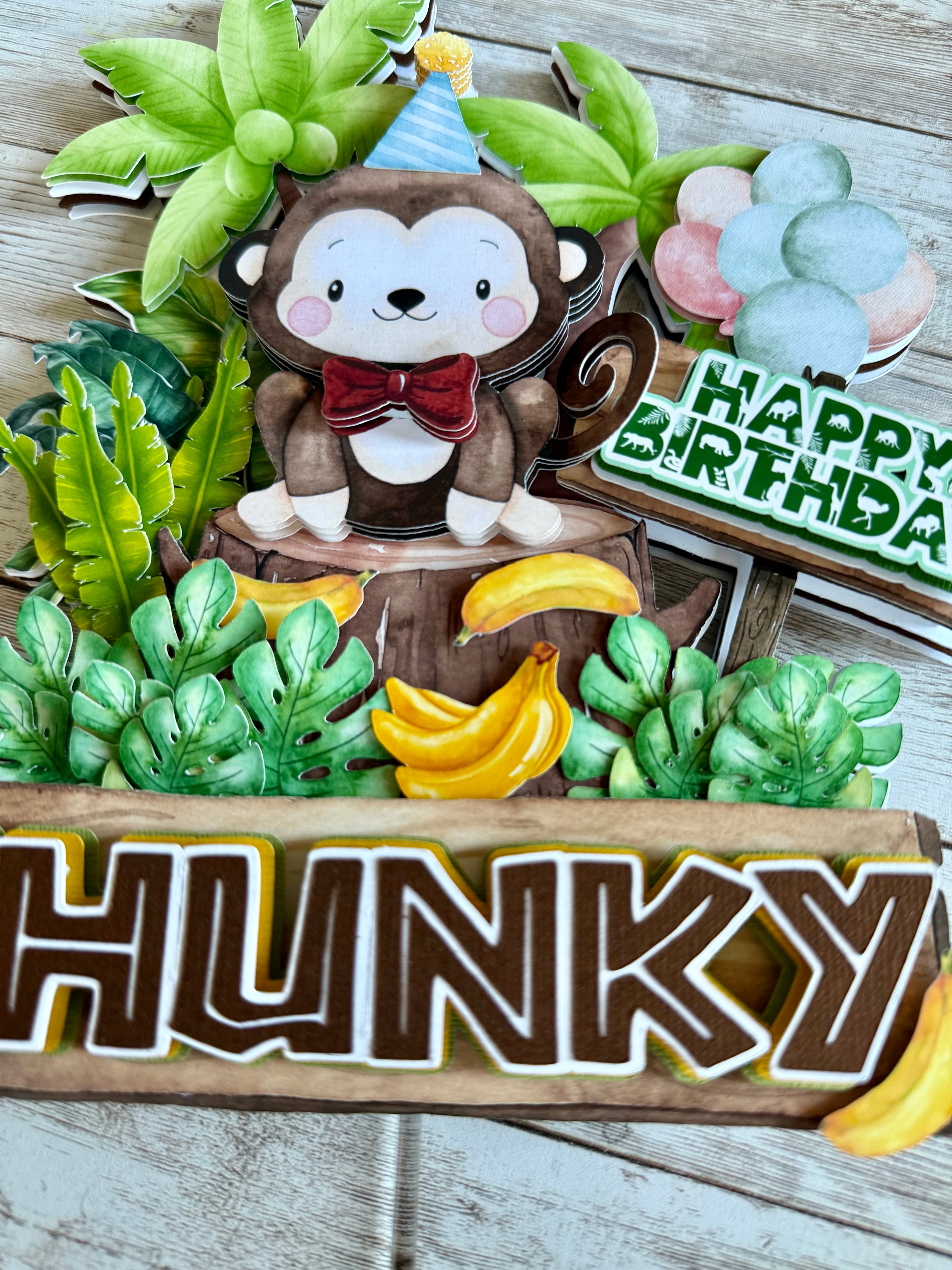 Monkey Cake topper
