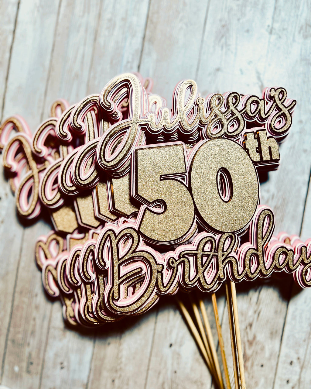 50th birthday centerpieces