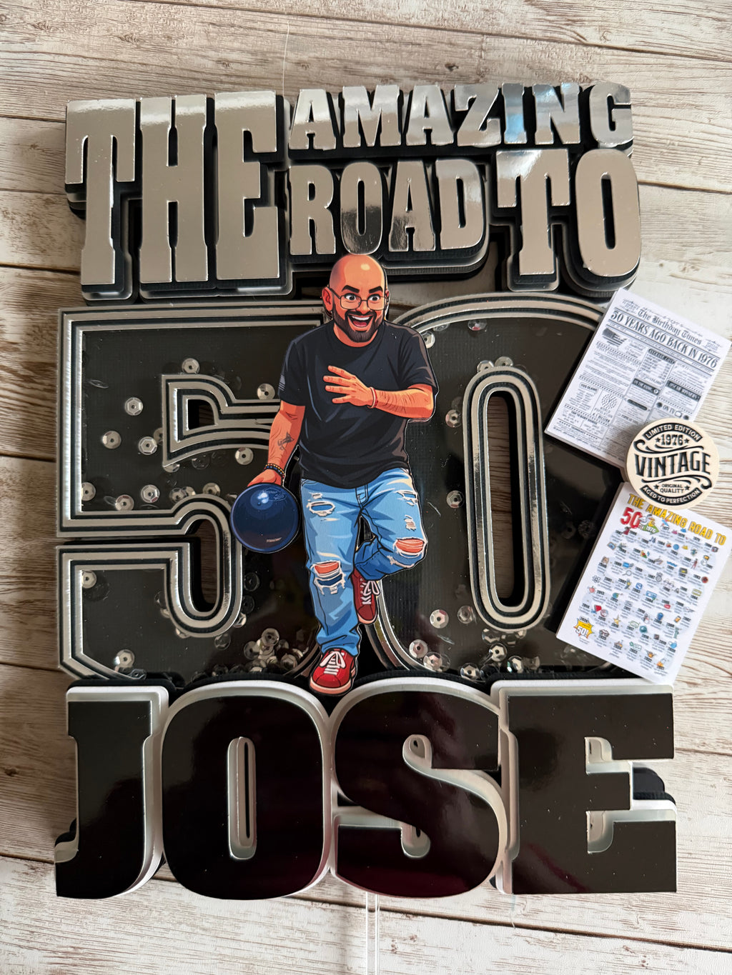 Amazing 50 Cake Topper