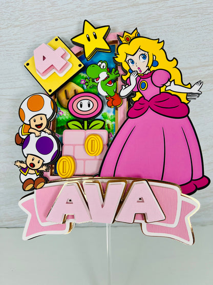 Princess Peach Cake Topper