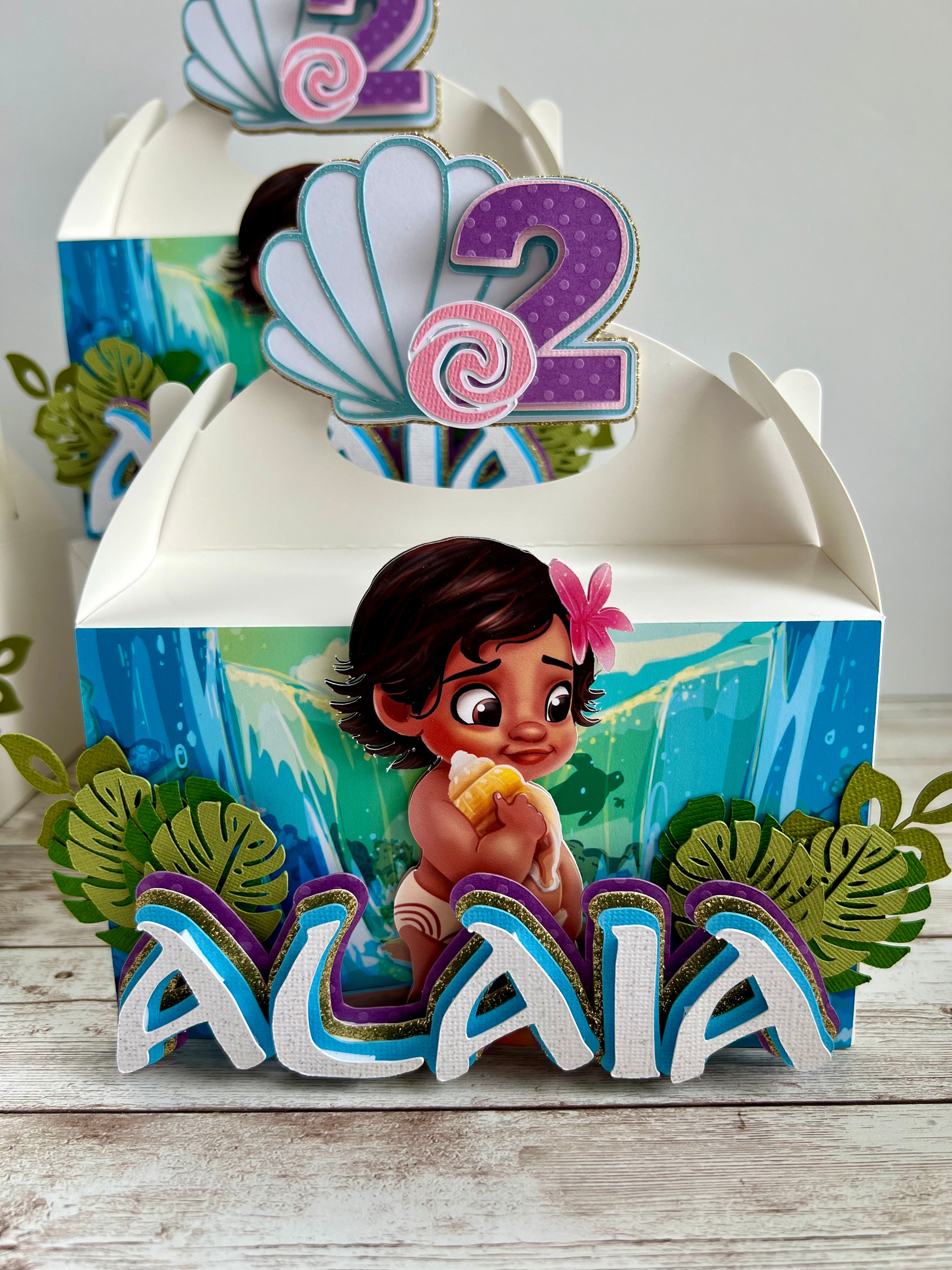 Moana favor boxes