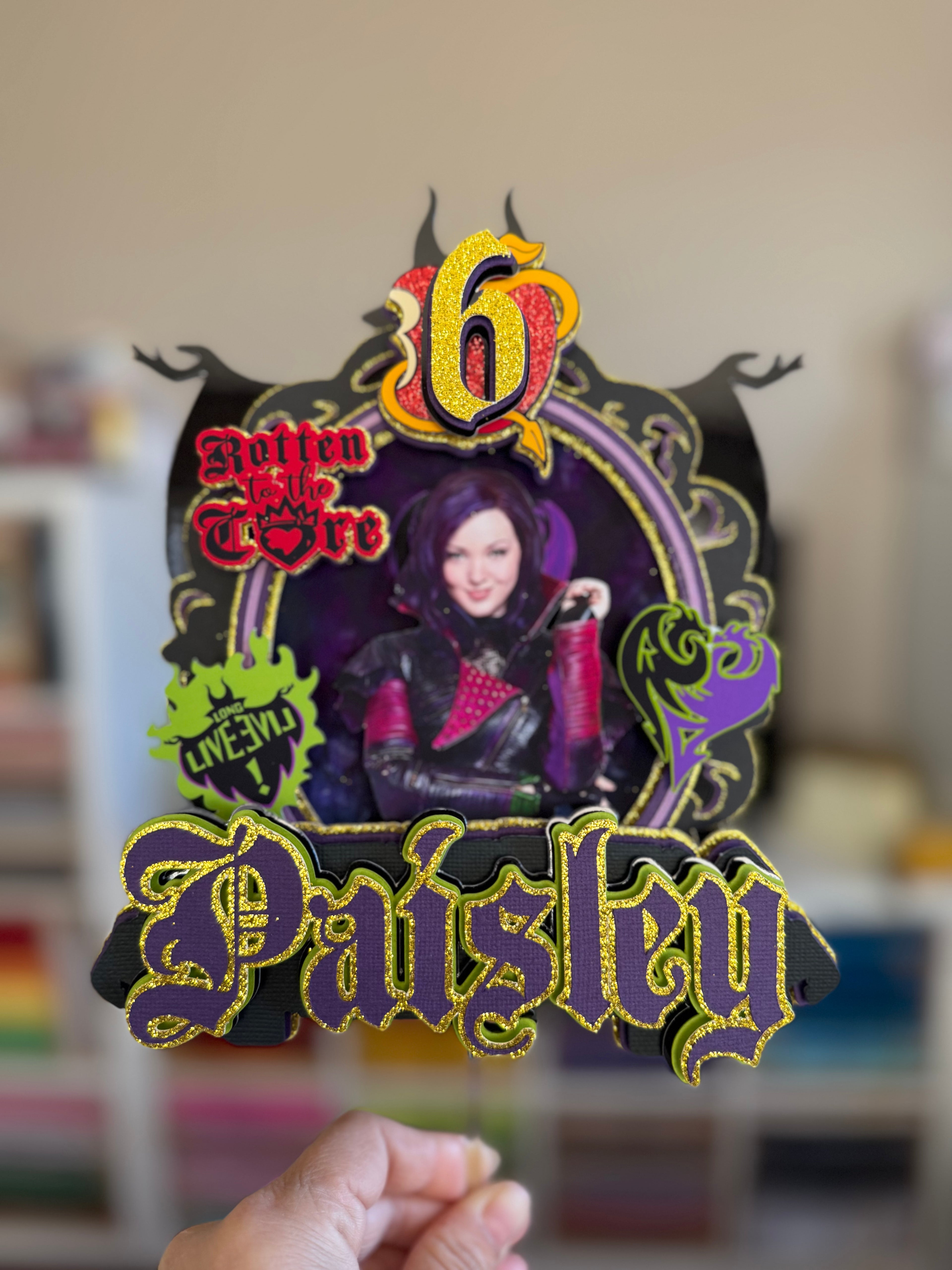 Descendants Mal Cake topper