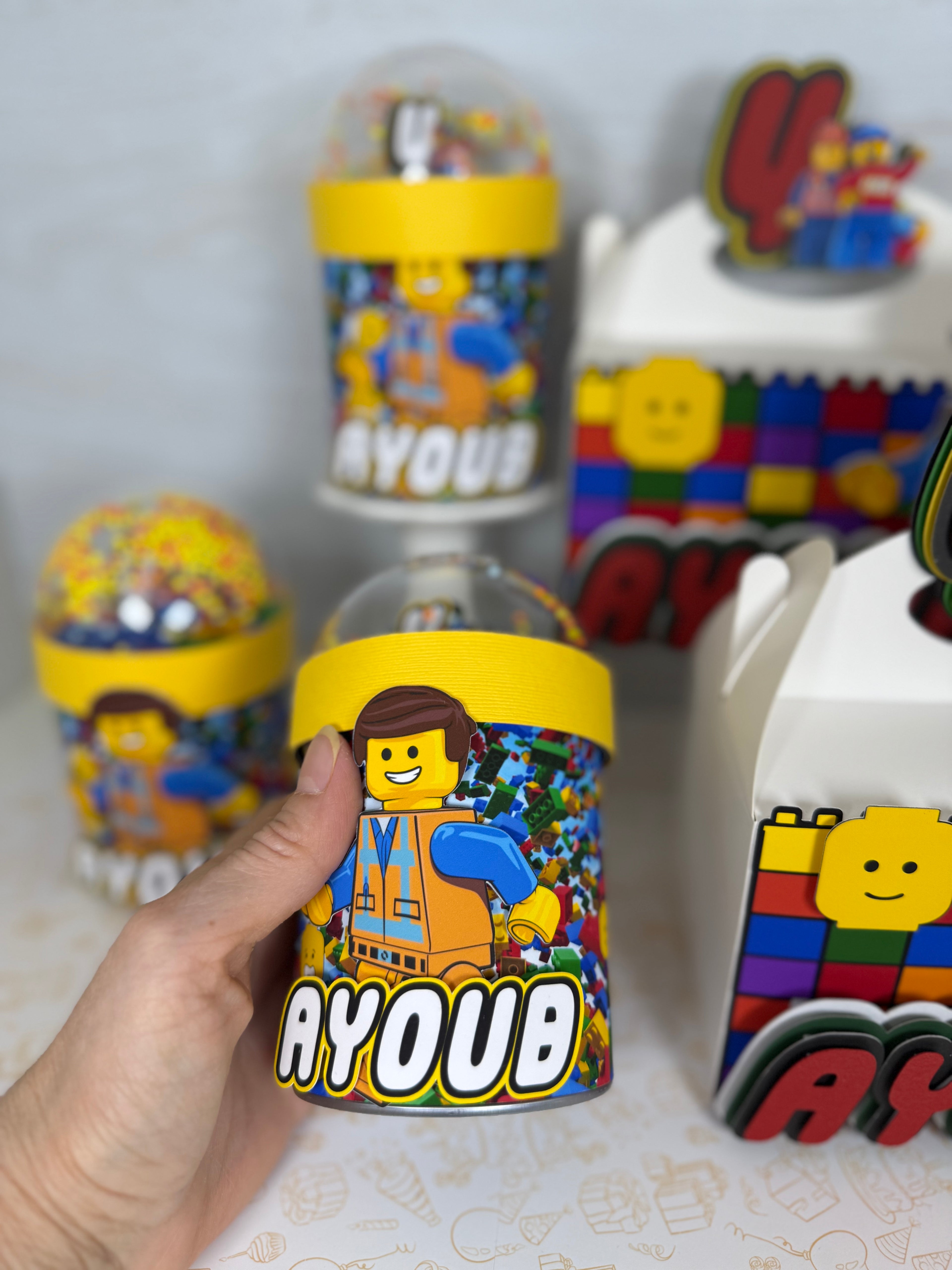 Lego Pringles cans 