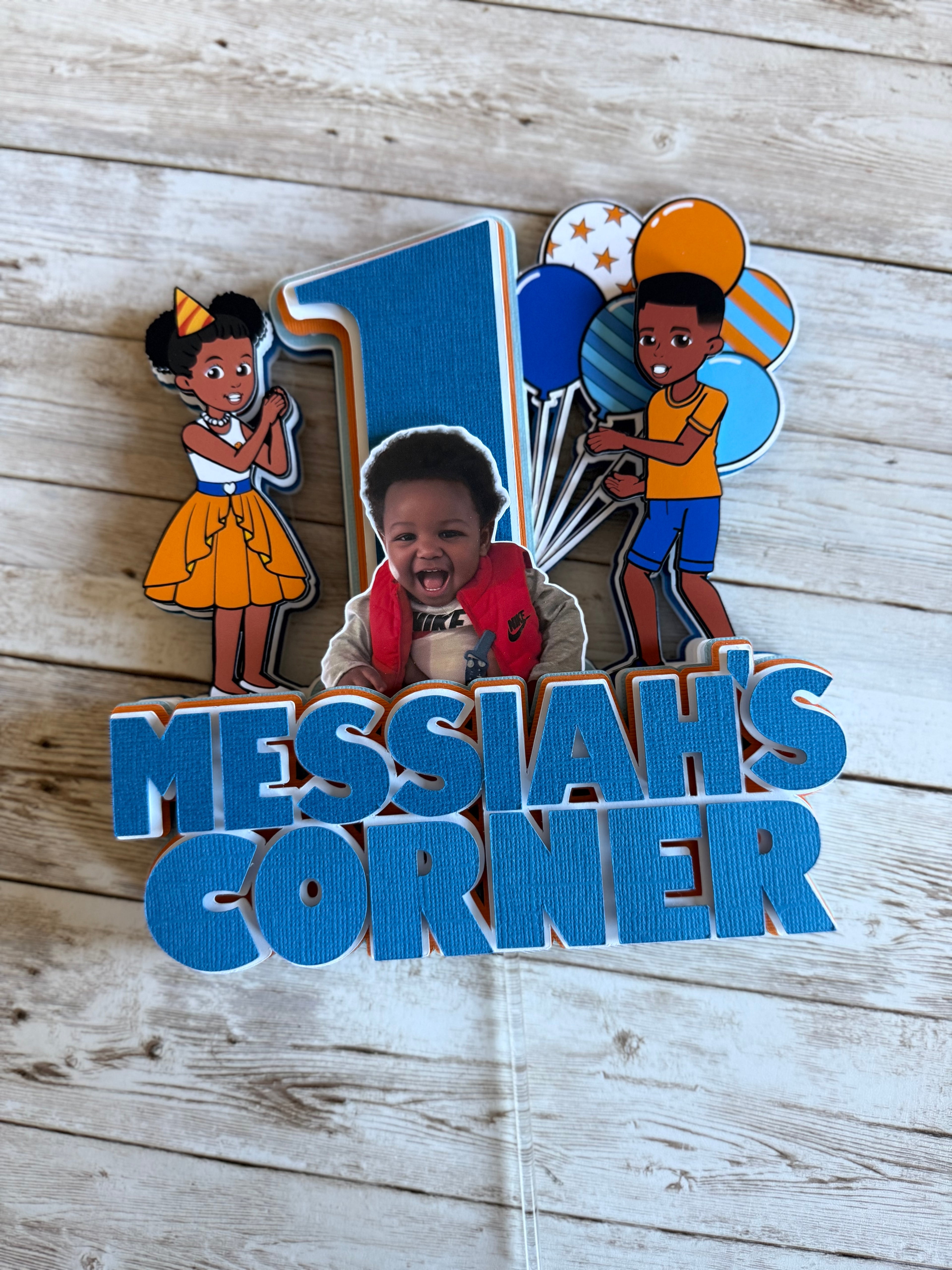 Gracie's corner cake topper