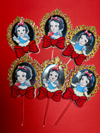 Snow White Cupcake Toppers