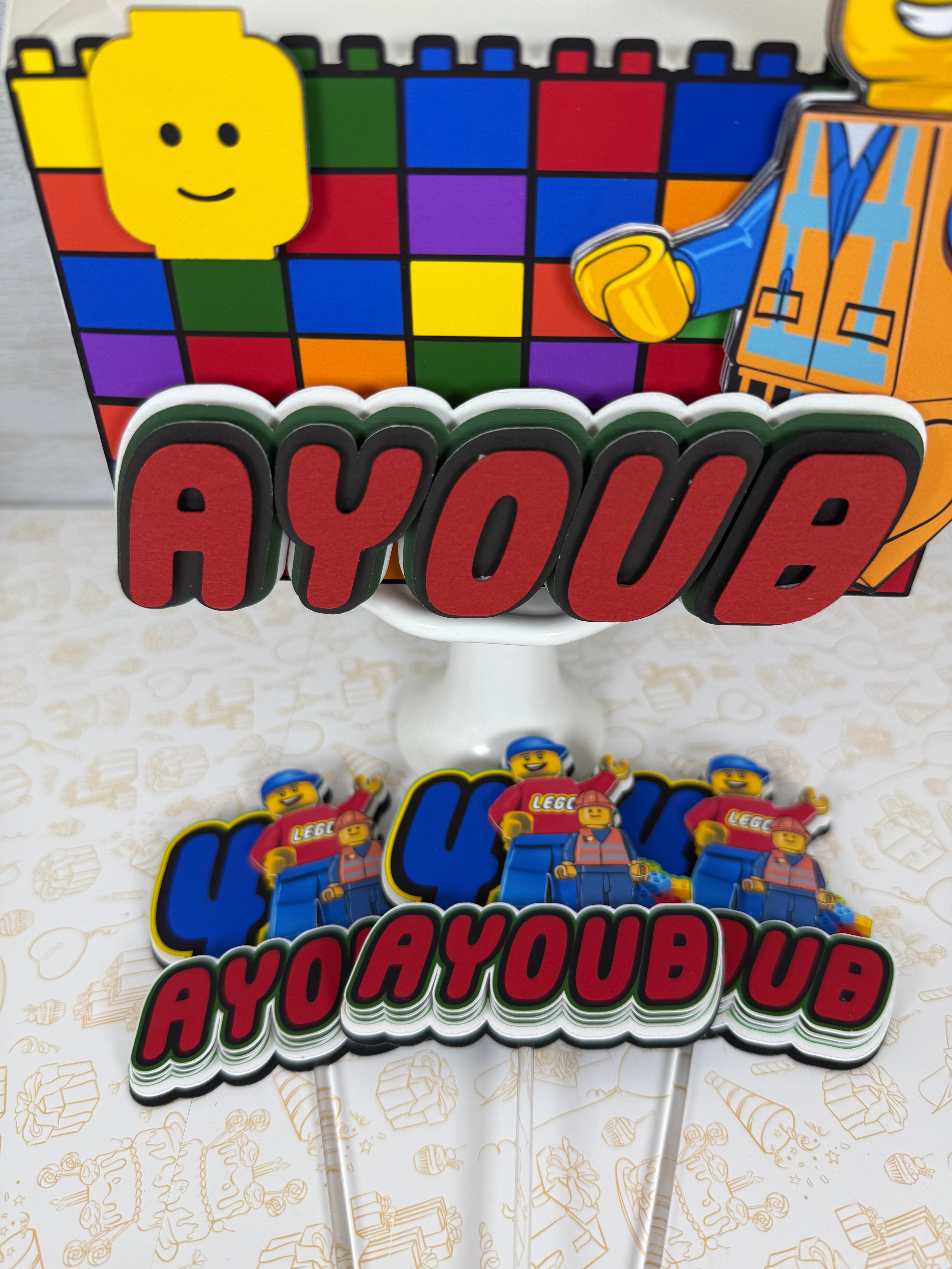 Lego Cupcake Toppers