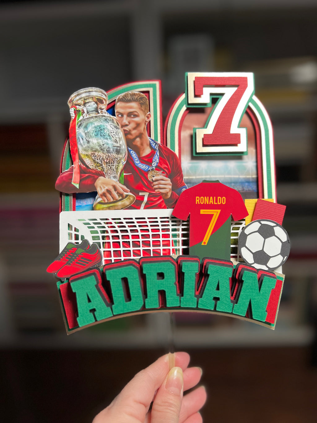 Soccer Cake Topper