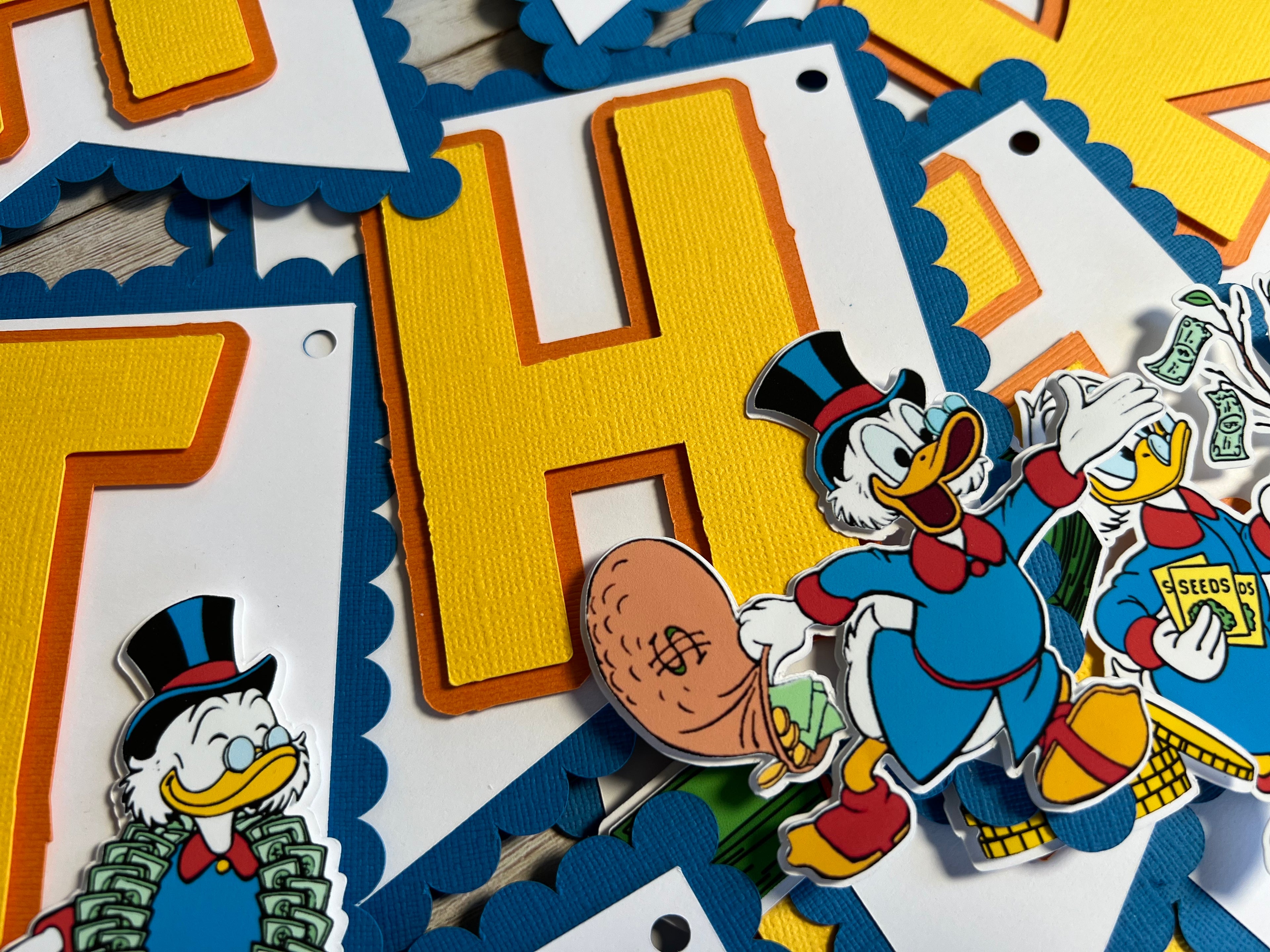 Scrooge McDuck Birthday Banner