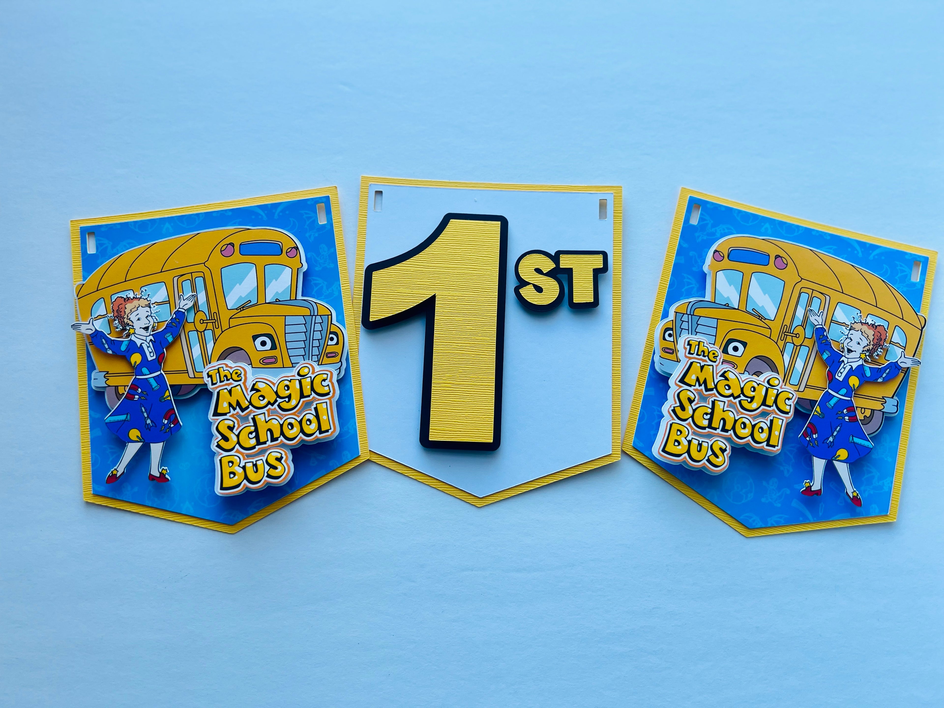 Magic School Bus Birthday Banner