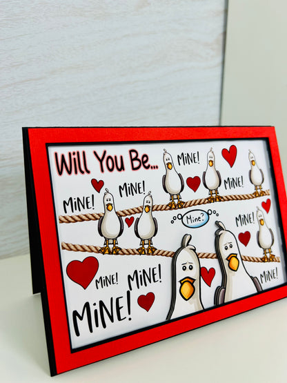 Will You Be Mine Valentine Card