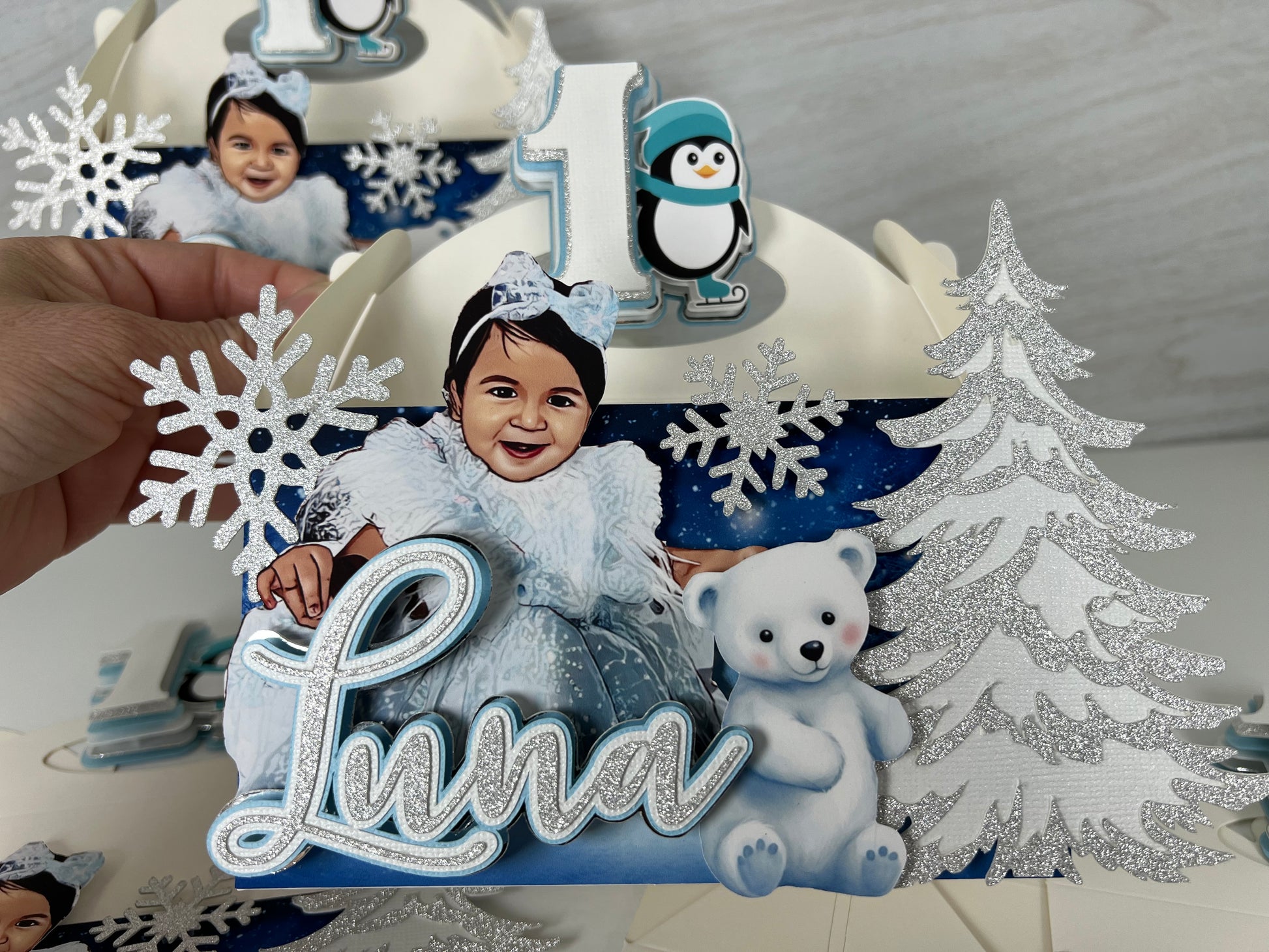 Winter wonderland favor boxes