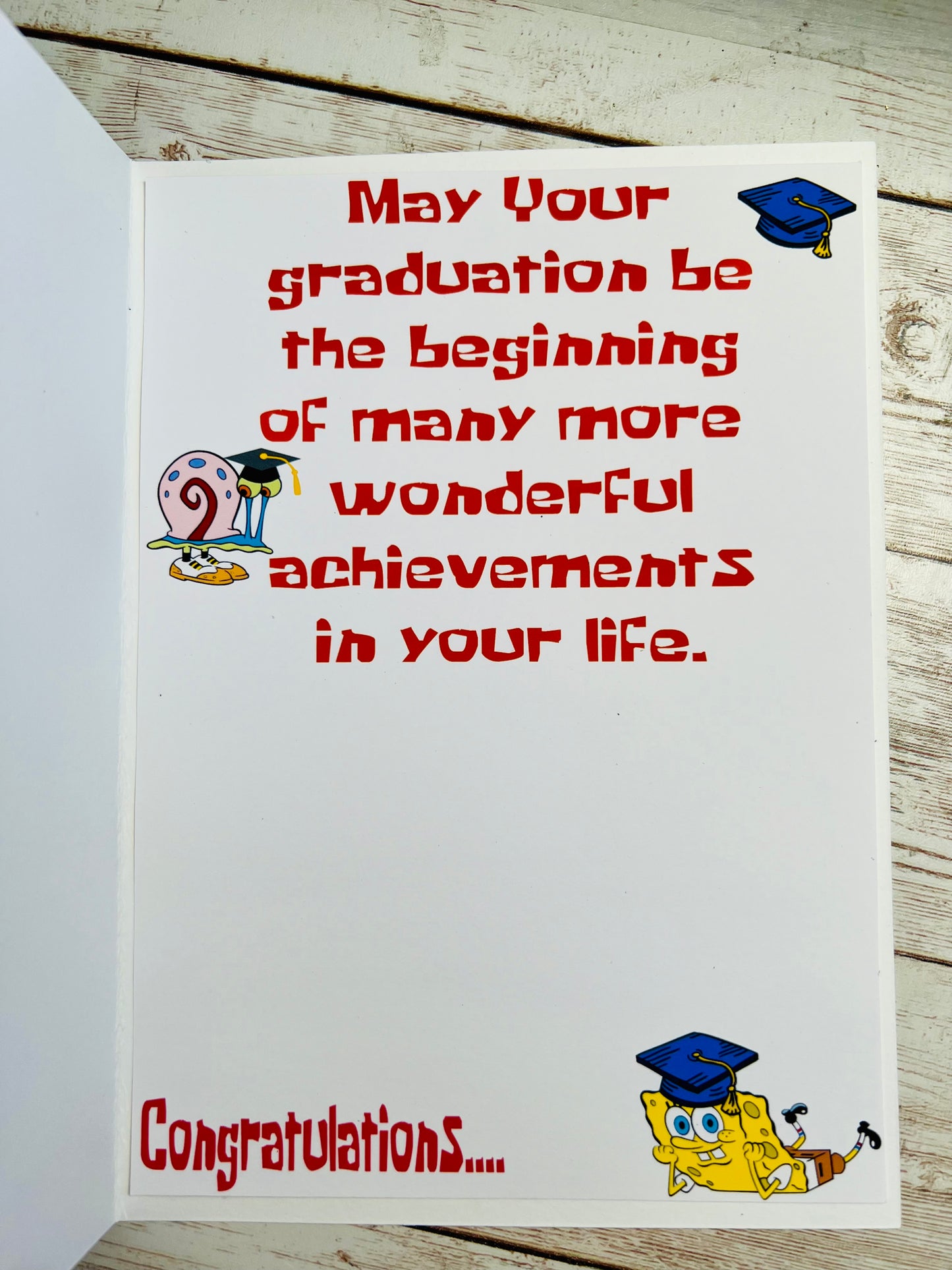 Patrick Star Graduation Card