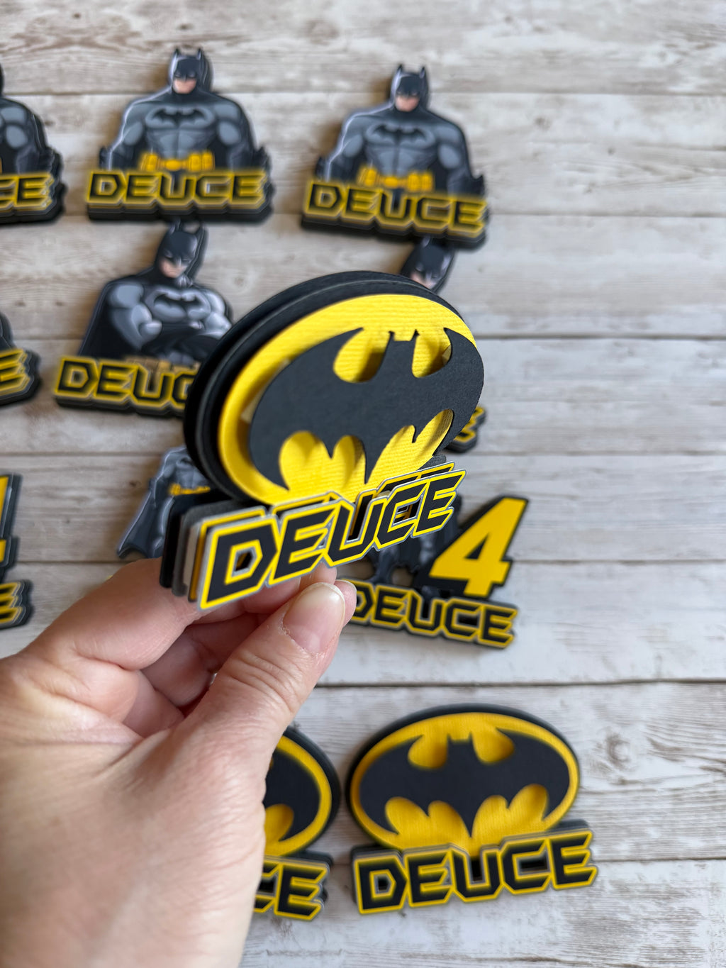 batman cupcake toppers