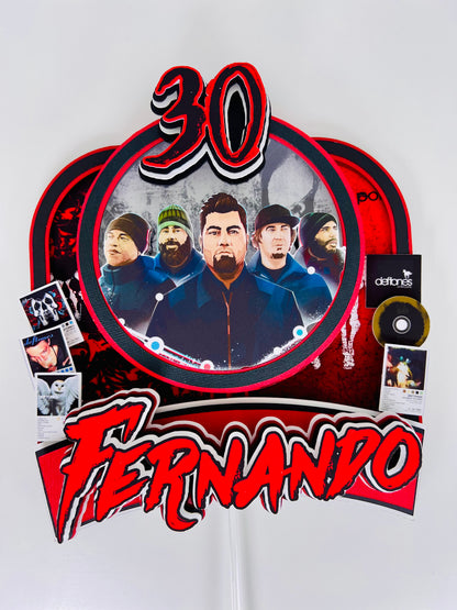 Deftones cake topper