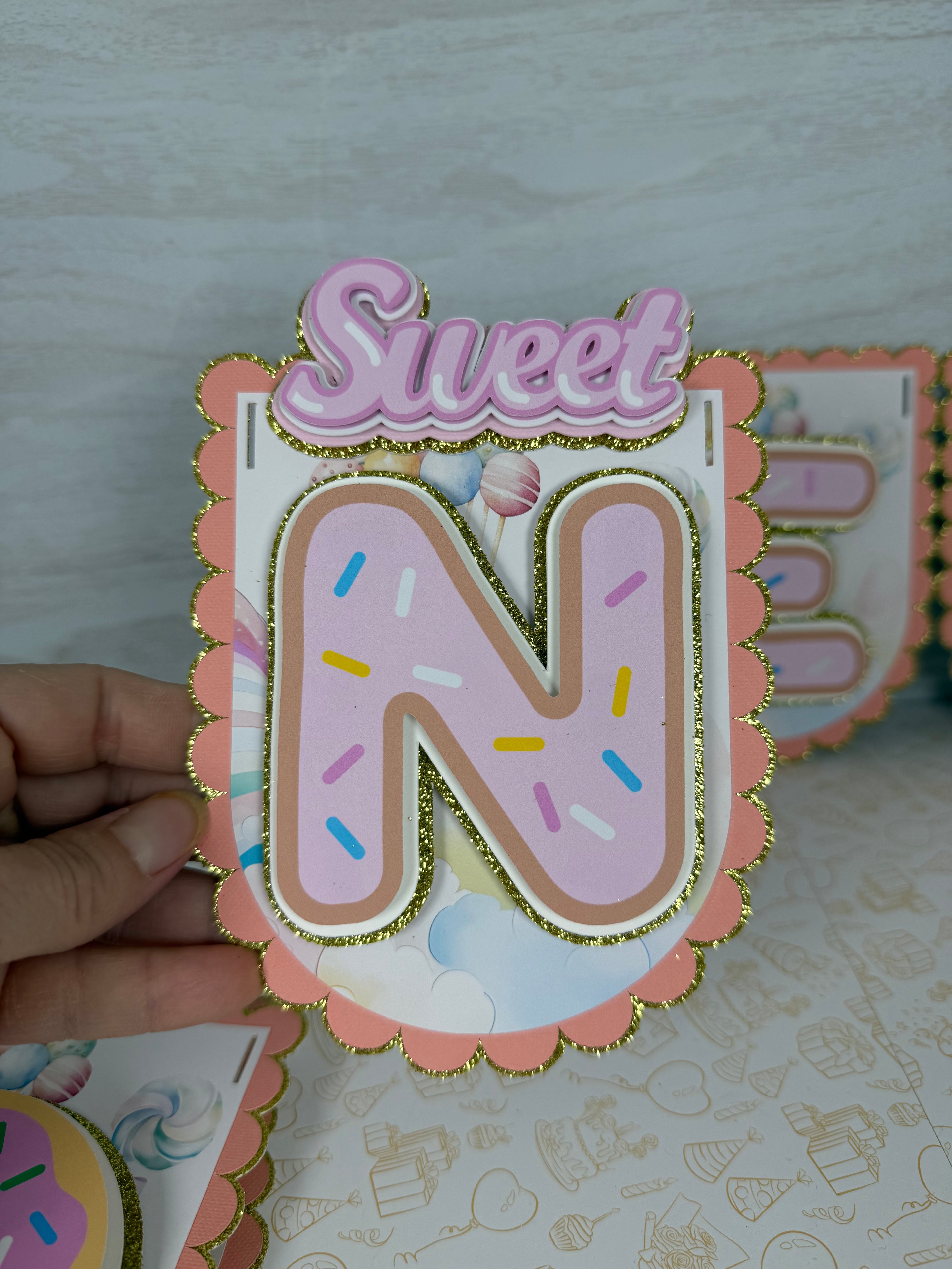 Candyland birthday banner