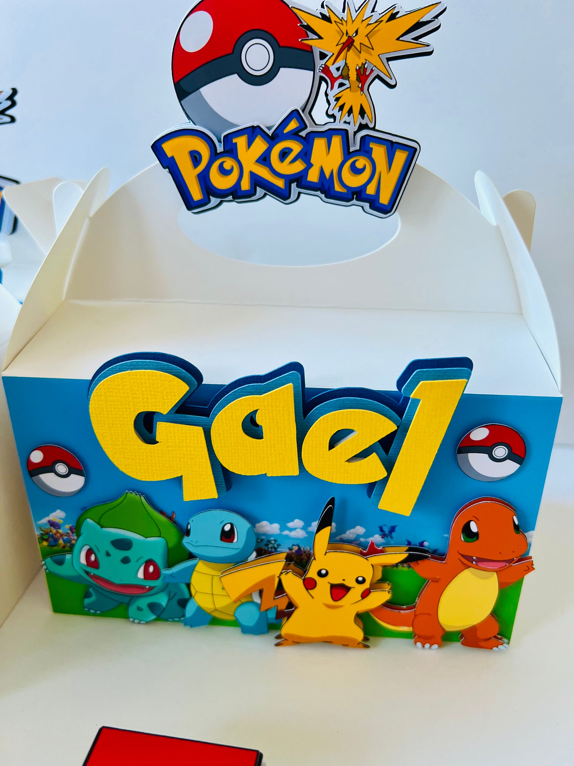 Pokemon favor boxes 