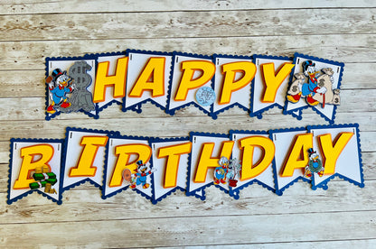 Scrooge McDuck Birthday Banner