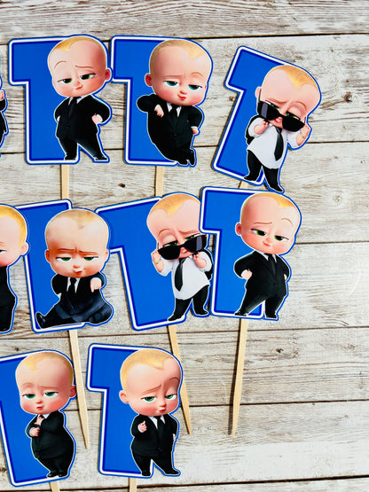 Boss baby cupcake toppers 