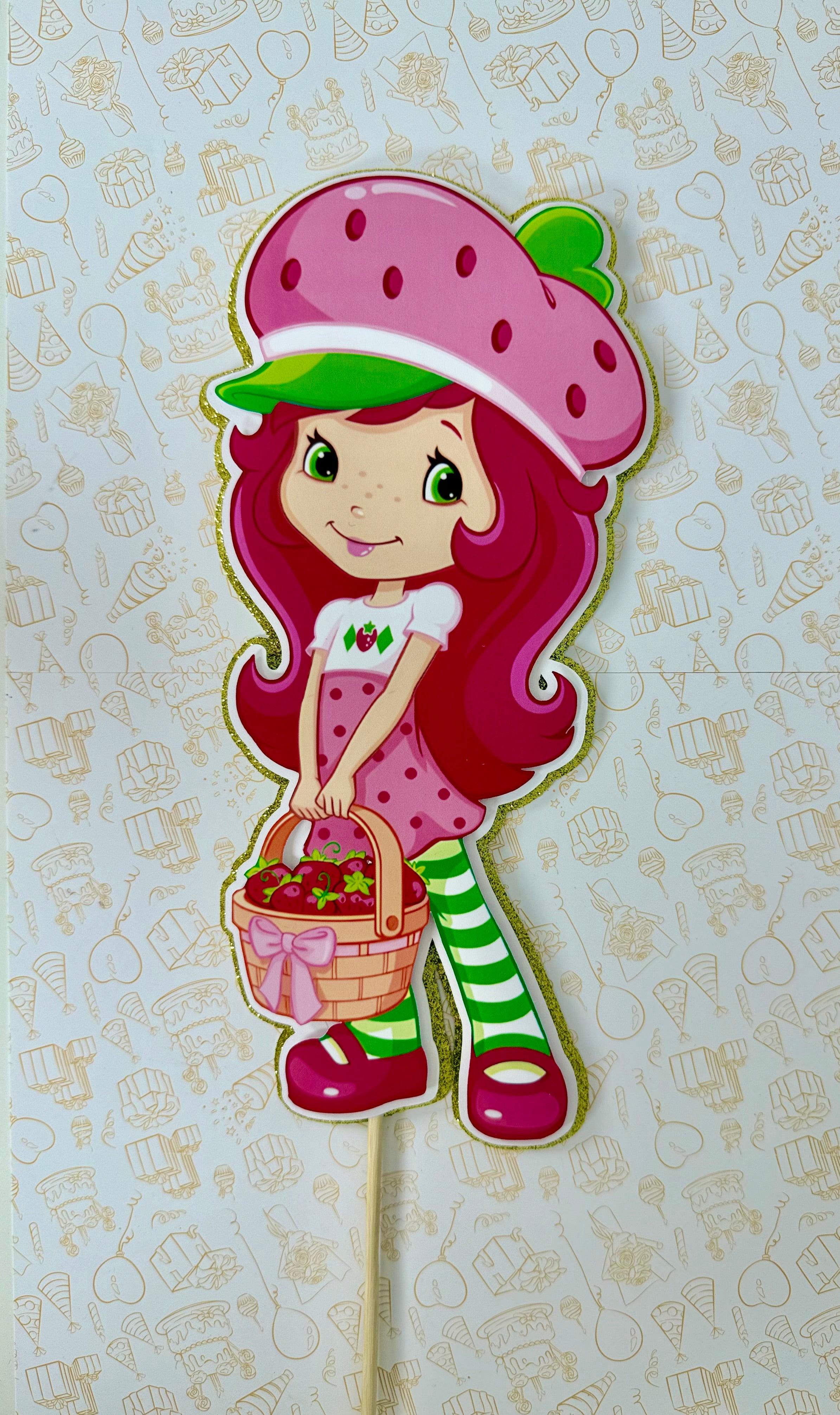 Strawberry shortcake centerpieces 