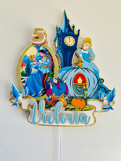 Cinderella cake topper