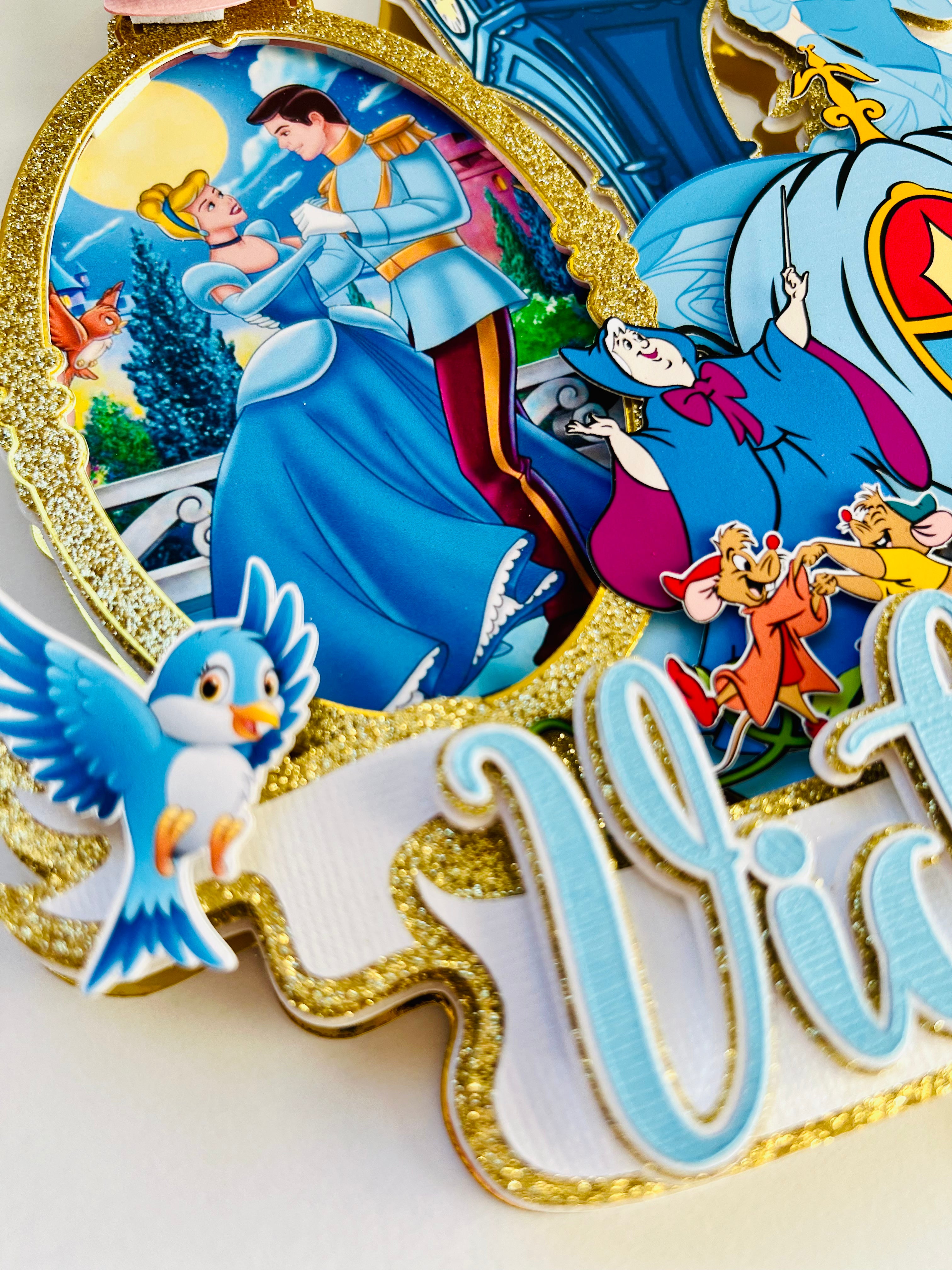 Cinderella cake topper
