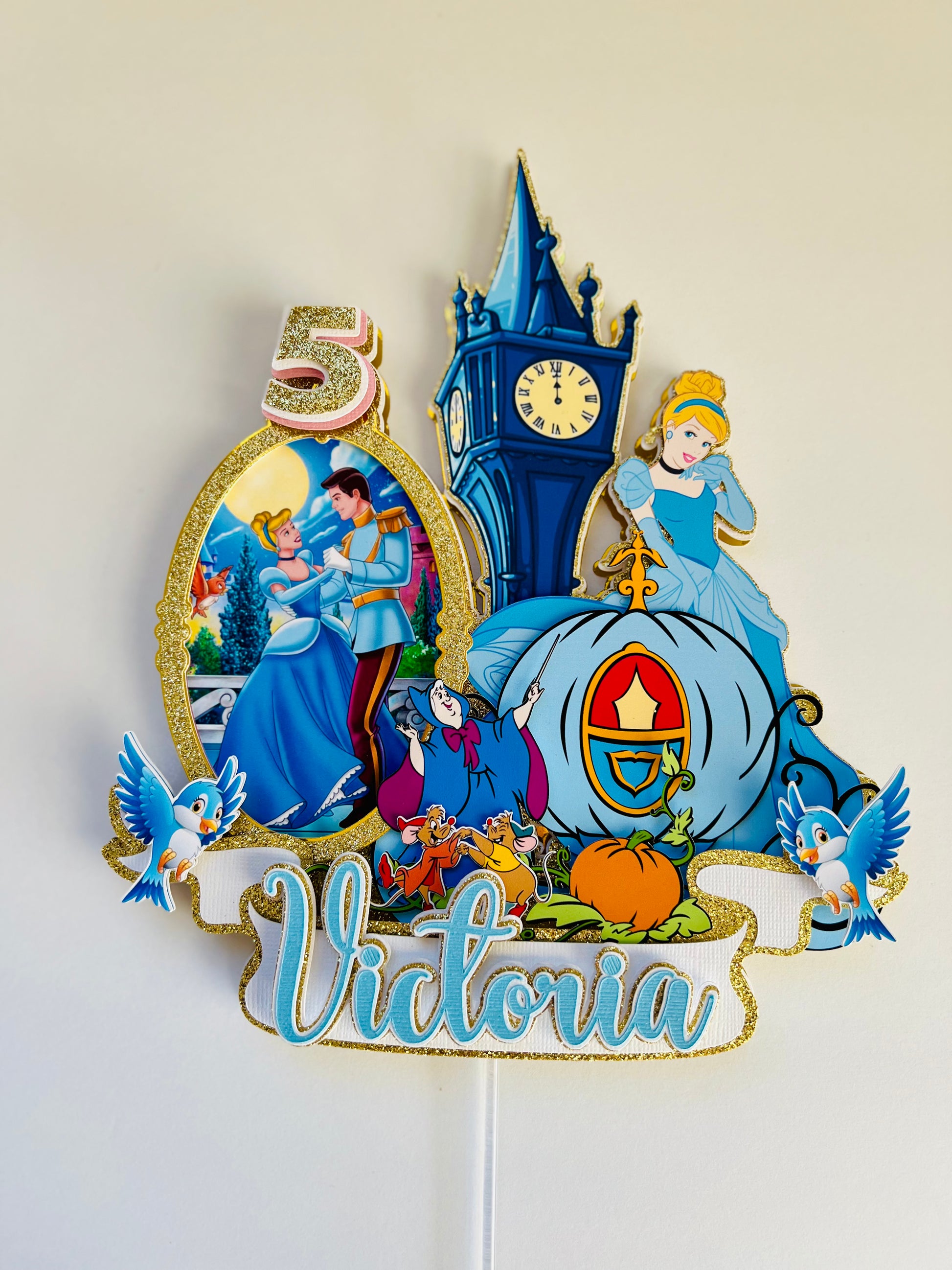 princess cake topper