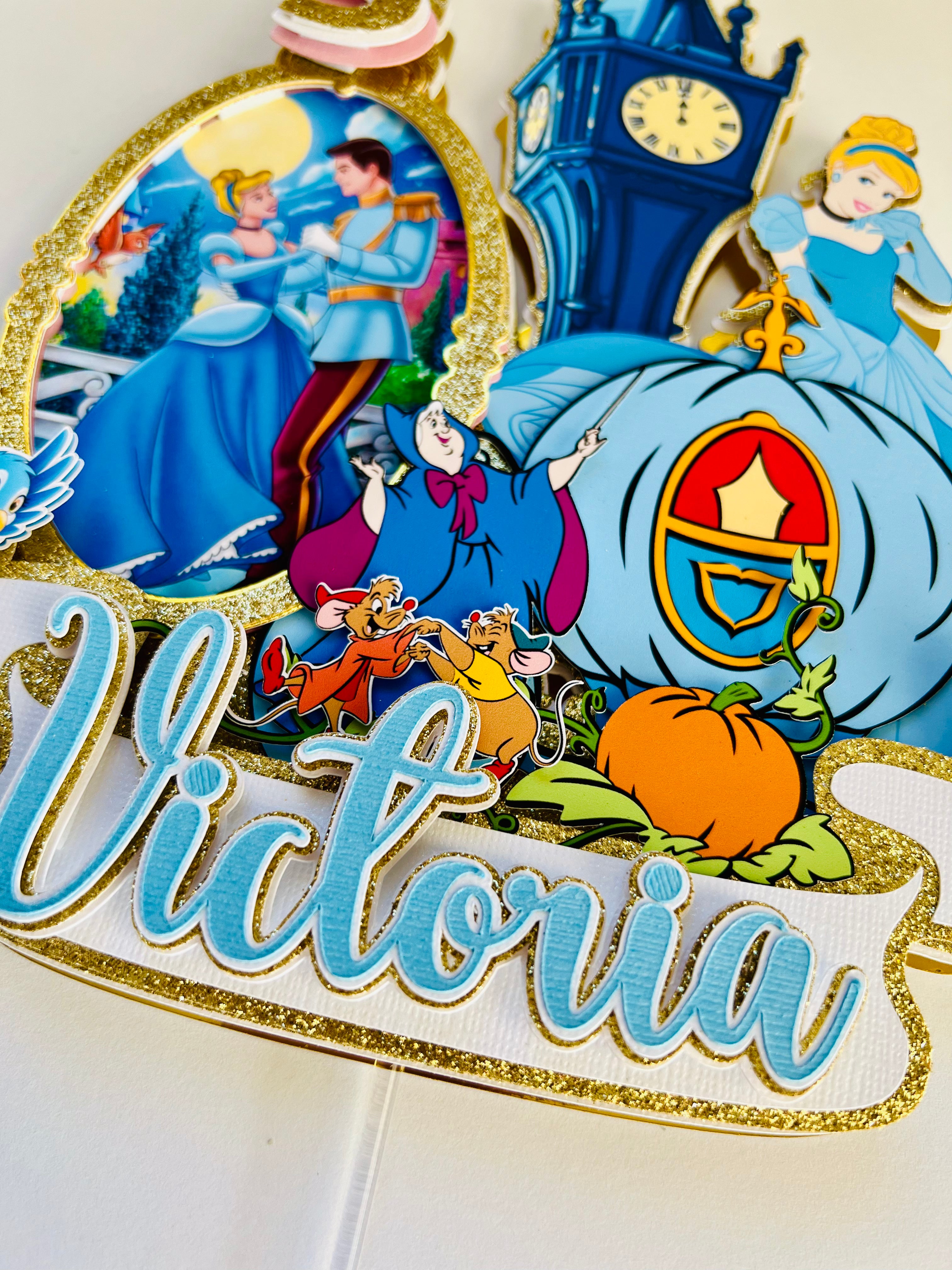 princess cake topper