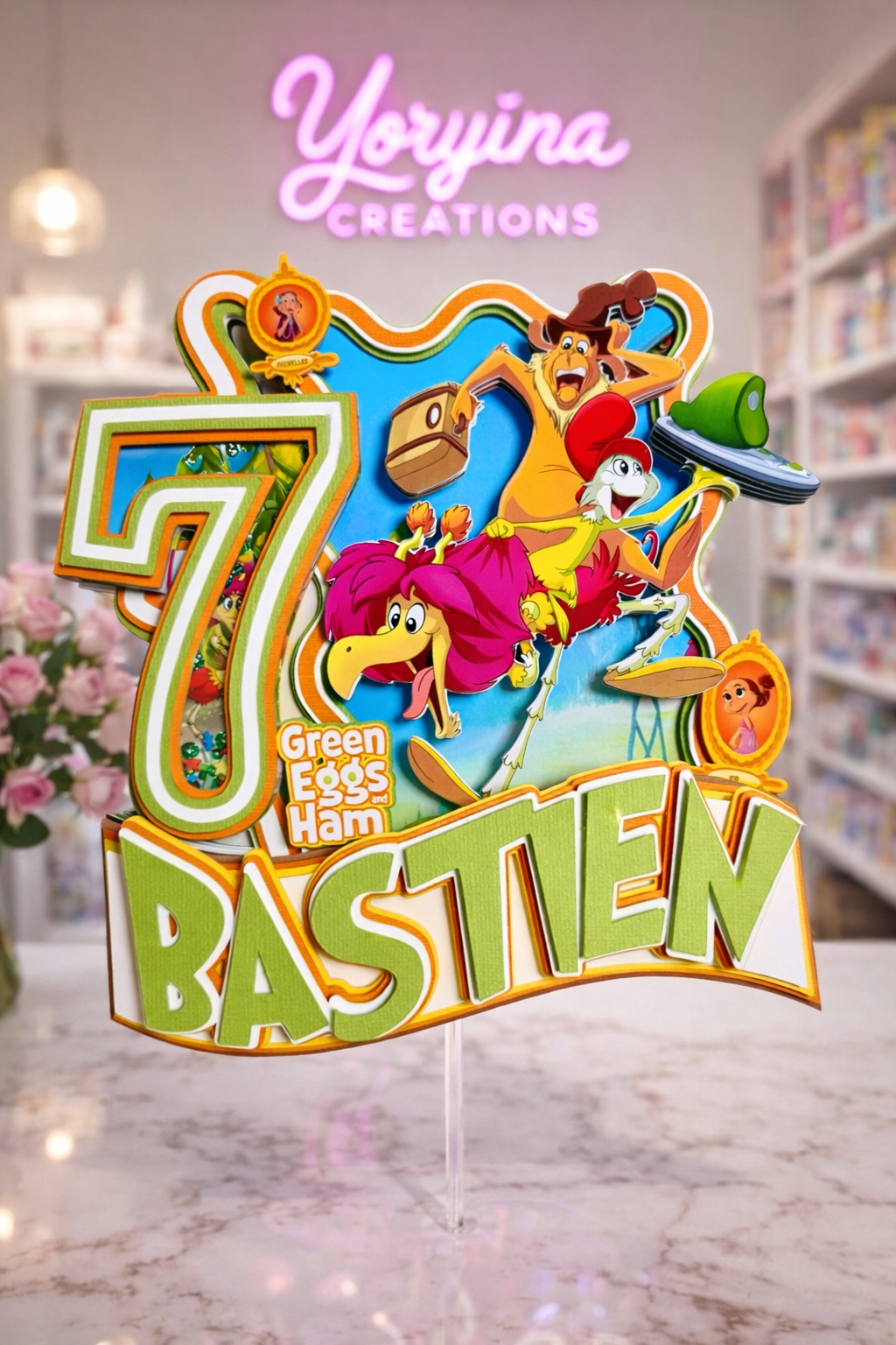 Green Eggs And Ham Cake Topper