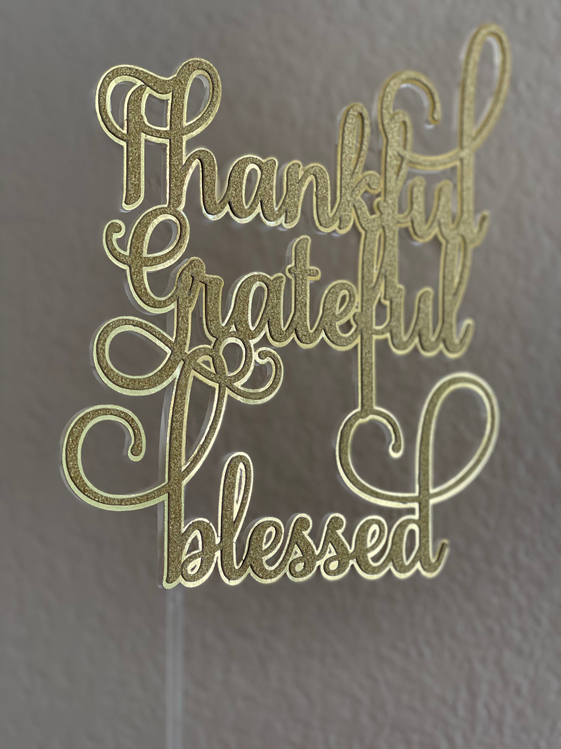 blessed cake topper