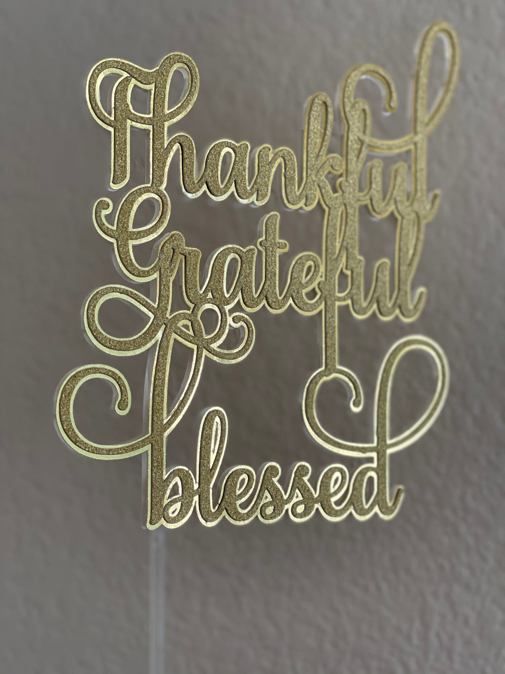 blessed cake topper