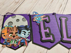 Super Monsters Birthday banner
