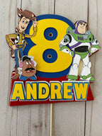 Woody cake topper