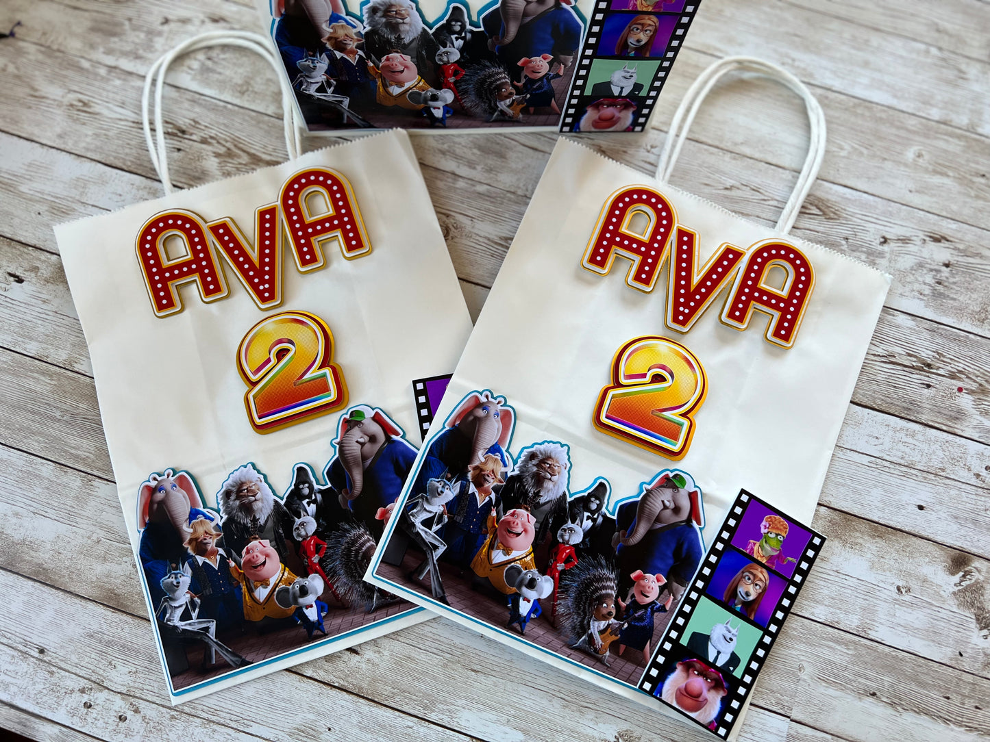 sing the movie favor bags