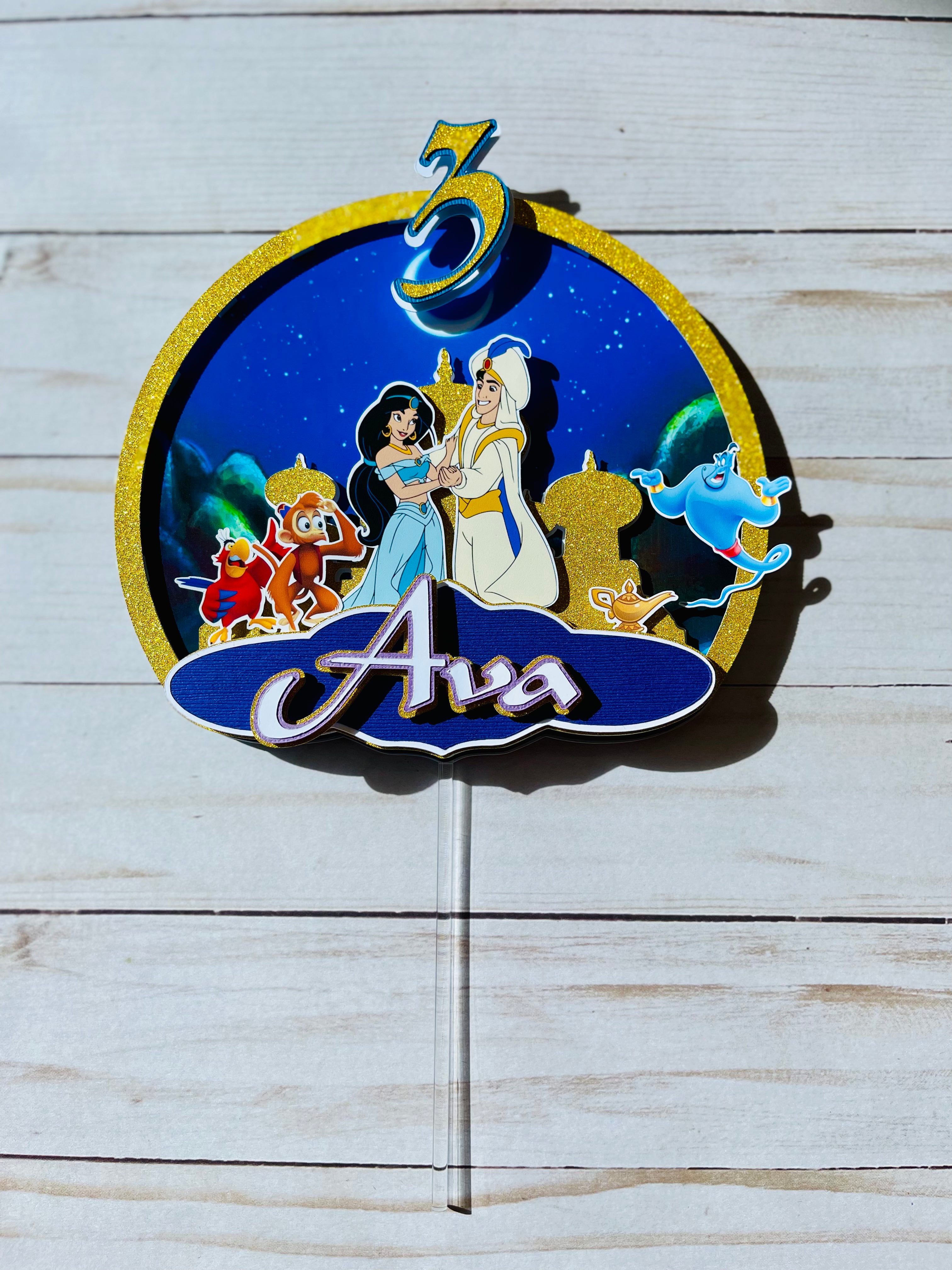 Aladdin cake topper